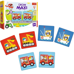 Gra pamięciowa Memos Maxi Pojazdy 24 elementy dla dzieci Trefl