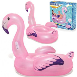 Dmuchany materac do pływania różowy flaming dla dzieci Bestway 127x127
