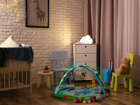 Wielofunkcyjna duża mata edukacyjna dla dzieci Kojec z piłkami Zwierzęta 3w1