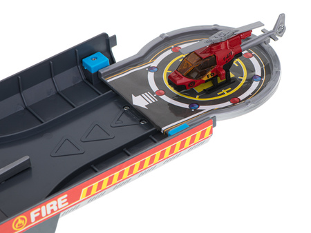 Duży rozkładany transporter Wóz Strażacki Parking Straż Pożarna dla dzieci z akcesoriami