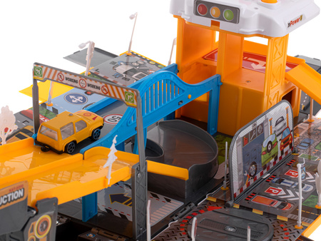 Duży rozkładany transporter Wóz budowlany Parking Garaż dla dzieci z akcesoriami