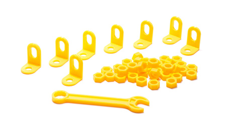 Zestaw edukacyjny konstrukcyjny dla dzieci Klocki do układania Wkrętarka Układanka w walizce 261 elementów