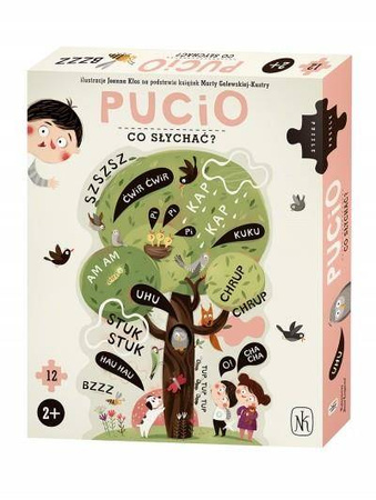 Puzzle Pucio: Co słychać? 2+ Nasza Księgarnia 12 el