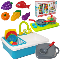 Zlewozmywak Kuchenka dla dzieci do zabawy Płyta kuchenna z akcesoriami