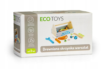 Zestaw Małego Majsterkowicza Narzędzia w skrzyni Mini warsztat Ecotoys TL80013