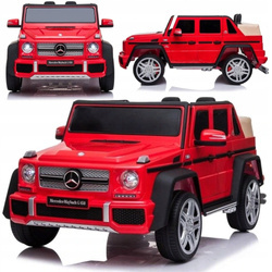 Samochód na akumulator Mercedes A100 elektryczny Auto dla dzieci światła LED czerwony