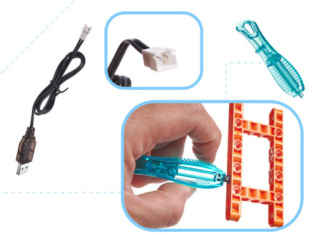 Sterowany transpotrter RC Klocki CADA 634el C71002W