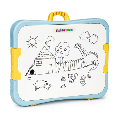 Stolik stoliczek do zabawy z krzesełkiem i tablicą dla dzieci 6w1 Zestaw edukacyjny HC493113