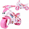 Jeździk motorek biegowy dla dzieci biało-różowy motor Technok 6450