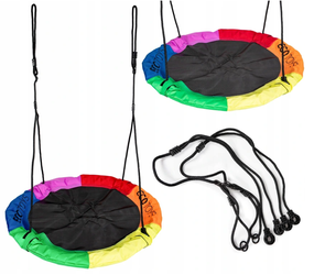 Huśtawka ogrodowa dla dzieci bocianie gniazdo 100 cm Ecotoys BOC100 MULTI COLOR