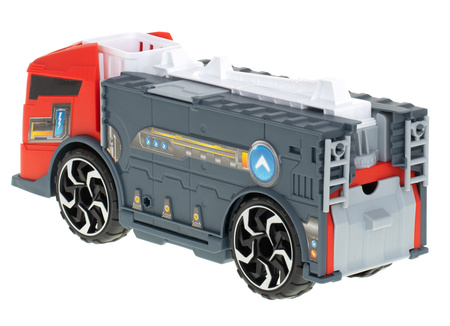 Duży transporter Ciężarówka dla dzieci Laweta Parking z zestawem samochodów Auta 2w1 Straż Pożarna