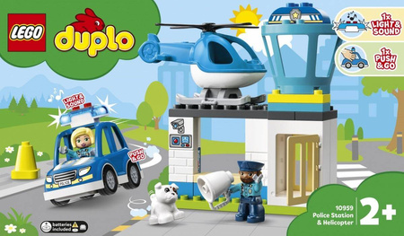 Lego DUPLO - Posterunek Policji i Helikopter 10959