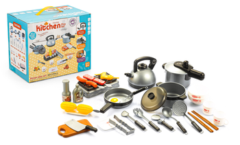 Zestaw kuchnia dla dzieci garnki akcesoria przyrządy kuchenne HC487924