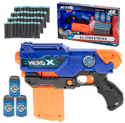 Wyrzutnia Karabin maszynowy NERF na naboje piankowe Strzałki Pistolet z 3 celami dla dzieci