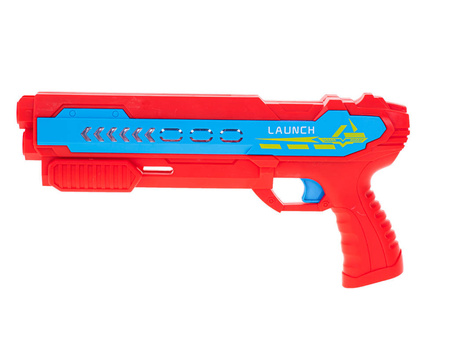 Pistolet automayczna wyrzutnia samolotów - LED czerw-niebies