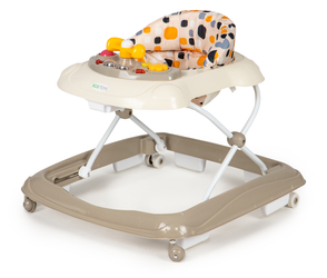 Interaktywny chodzik Jeździk dla dzieci z multimedialnym panelem beżowy J-888E BEIGE