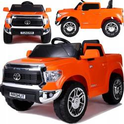Samochód Toyota Tundra auto na akumulator dla dzieci pomarańczowe 2 silniki 45W