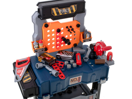 Zestaw małego majsterkowicza walizka warsztat z narzędziami dla dzieci 65 el
