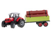 Traktor z przyczepą do transportu drewna Ciągnik