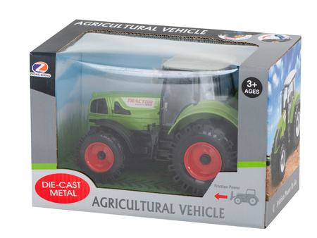 Traktor duży pojazd rolniczy zielony ciągnik