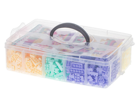 Klocki Cegły pastelowe przestrzenne BOX 580el.