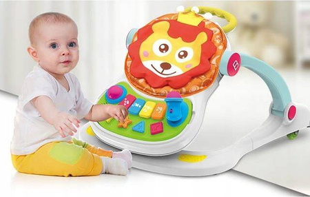 Zabawka wielofunkcyjna dla dziecka pchacz chodzik krzesełko do karmienia