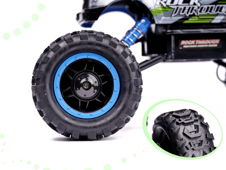 Duży samochód zdalnie sterowany Rock Crawler Pick-up Auto RC 1:14 4WD niebieski