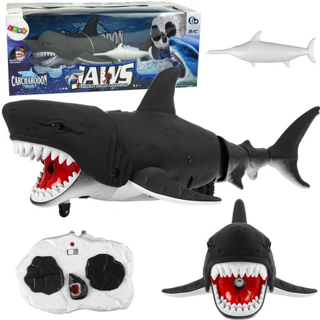 Zdalnie sterowany rekin na podczerwień dla dzieci rusza ogonem