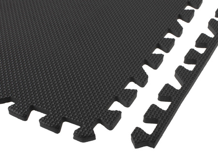 Edukacyjna mata piankowa puzzle piankowe dla dzieci szaro-kremowo-grafitowe 9 el. 180x180 cm