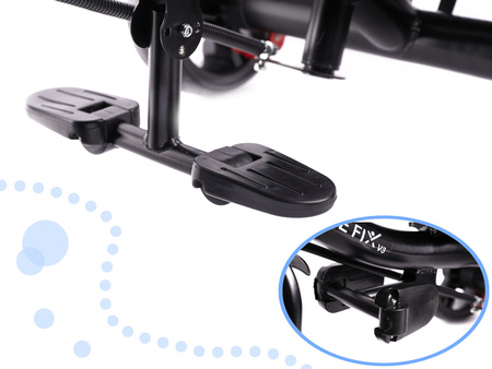 Szary rowerek trójkołowy dla dzieci Spacerówka Trike FIX LITE 360 stopni