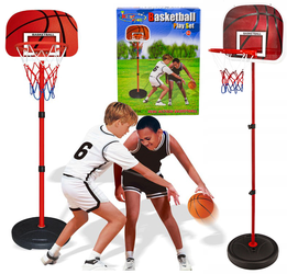 Zestaw do gry w koszykówkę dla dzieci z piłką i pompką Koszykówka Plac zabaw