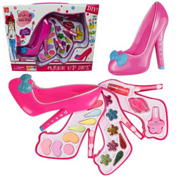 Zestaw do malowania do makijażu dla dzieci paletka pantofelek cienie błyszczyk lakier