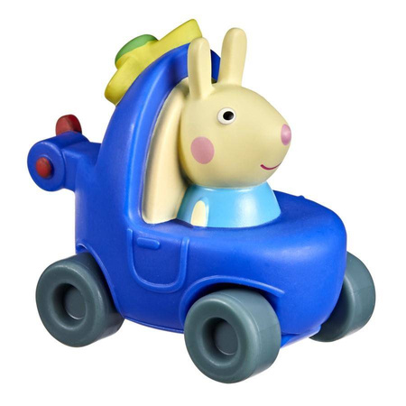 Figurka z bajki Świnka Peppa, Królik Rebecca w samochodzie na kółkach dla dzieci Hasbro