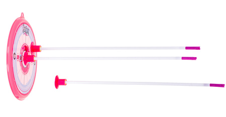 Zestaw strzelecki dla dzieci Łuk ze strzałkami i z tarczą różowy Zabawkowa broń dla dziewczynek