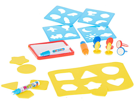 Wielokolorowa mata wodna z akcesoriami 100x80cm