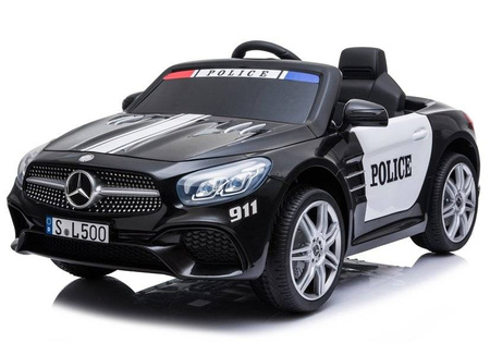 Samochód na akumulator Mercedes SL500 elektryczny policja Auto dla dzieci