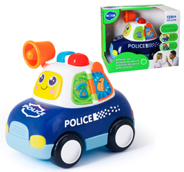 Interaktywne autko policyjne dla dzieci z megafonem Samochód policyjny HOLA