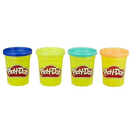 Zestaw kreatywny ciastolina w kubeczkach dla dzieci 4 kolory Play Doh