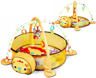 Wielofunkcyjna mata edukacyjna dla dzieci kojec lew piłki piłeczki maskotki Ecotoys