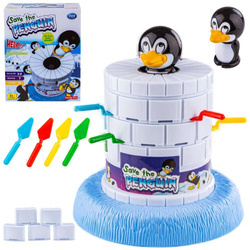 Gra zręcznościowa dla dzieci Uratuj pingwina wieża łopatki pingwin