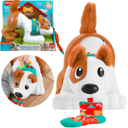 Interaktywny edukacyjny Piesek Raczkuj ze mną dla dzieci Fisher Price