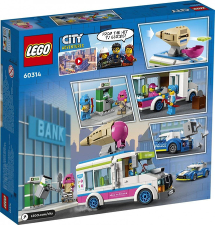 LEGO City 60314 Policyjny pościg za furgonetką z lodami