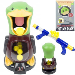 Gra zręcznościowa celnościowa dla dzieci głodna kaczka pistolet piłeczki