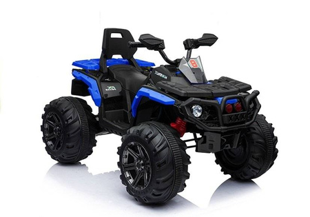 Niebieski elektryczny pojazd quad na akumulator dla dzieci światła LED BBH3588 