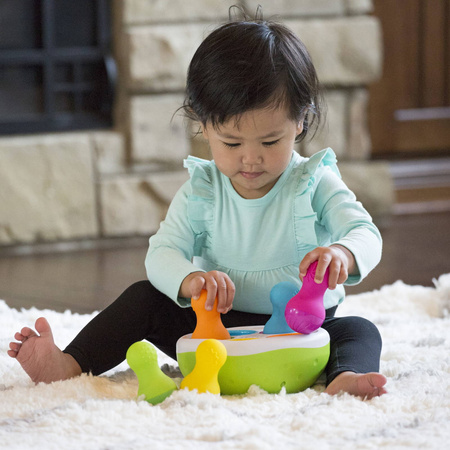 Kolorowe Wańki Wstańki SpinnyPins Sorter kształtów dla dzieci Fat Brain Toys FA248-1