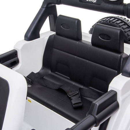 Samochód na akumulator Jeep Wrangler Rubicon pomarańczowy elektryczny Auto dla dzieci 2 silniki światła LED