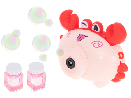 Krab aparat Maszynka do baniek mydlanych czerwony