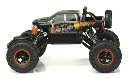 Duży zdalnie sterowany samochód Dodge Ram Rock Crawler 4WD 1:16 dla dzieci