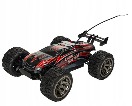 Duży samochód zdalnie sterowany RC Land Buster 2.4G 45km/h 1500mah na pilota czerwony