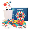 Drewniana układanka Montessori Puzzle Mozaika 180 el